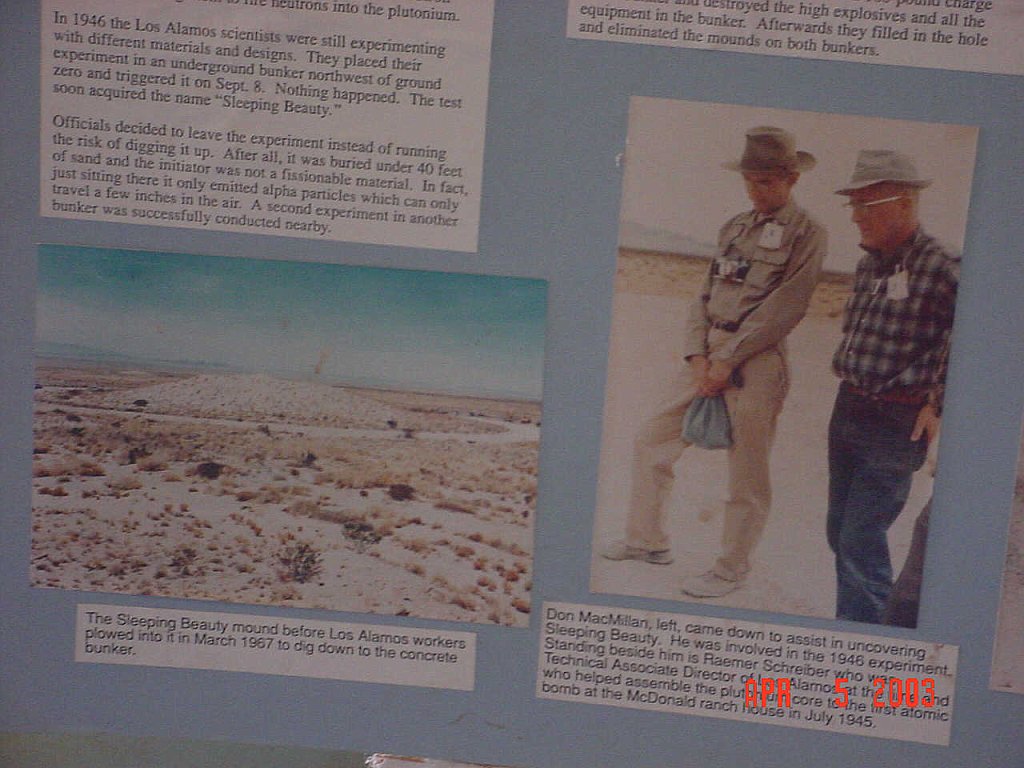 beauty1 Inside the rnch house are a lot of old photos detailing the work done at the trinity site.