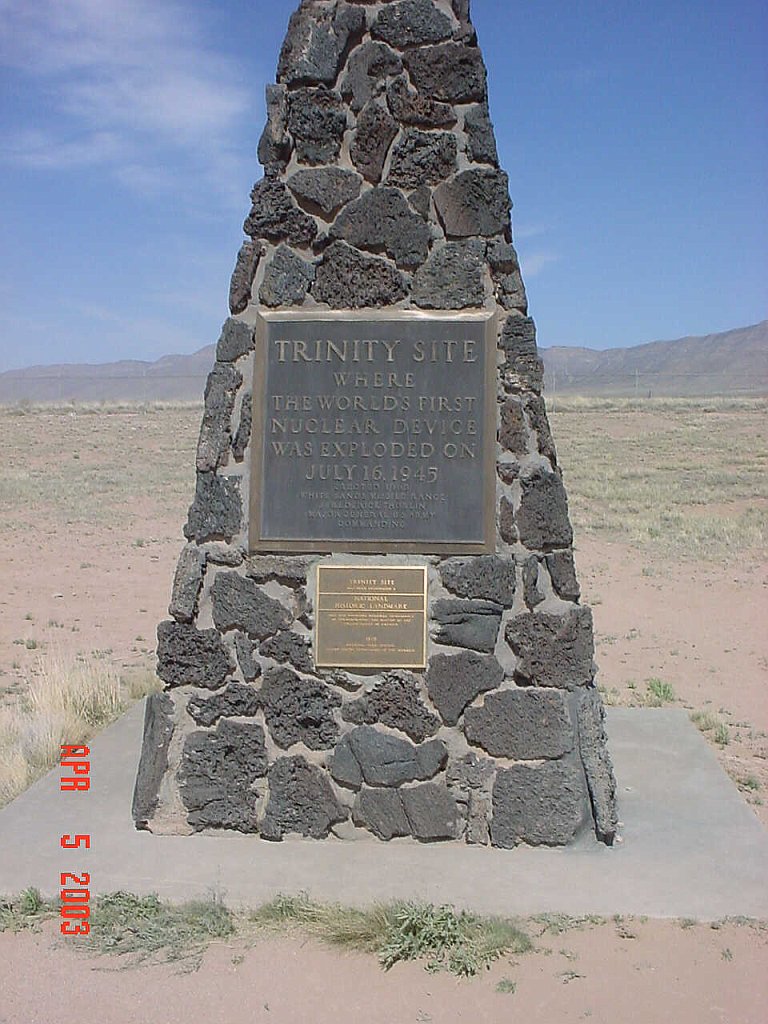 zero1 The monument where the tower stood where the bomb was detonated.